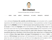 Tablet Screenshot of bendodson.com